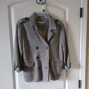 CAbi cropped gray jacket M 3\4 sleeve